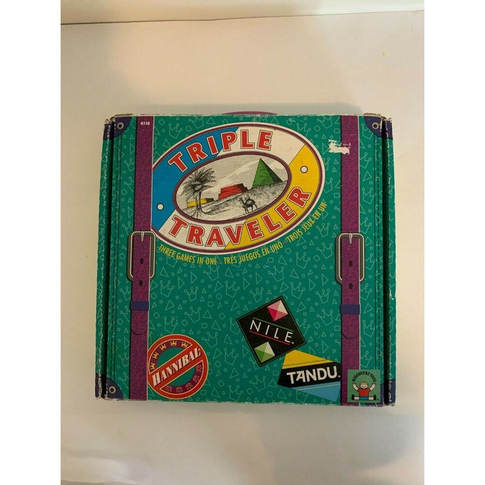 Discovery Toy Triple Traveler Three Games In One Tandu Hannibal Nile Travel Game